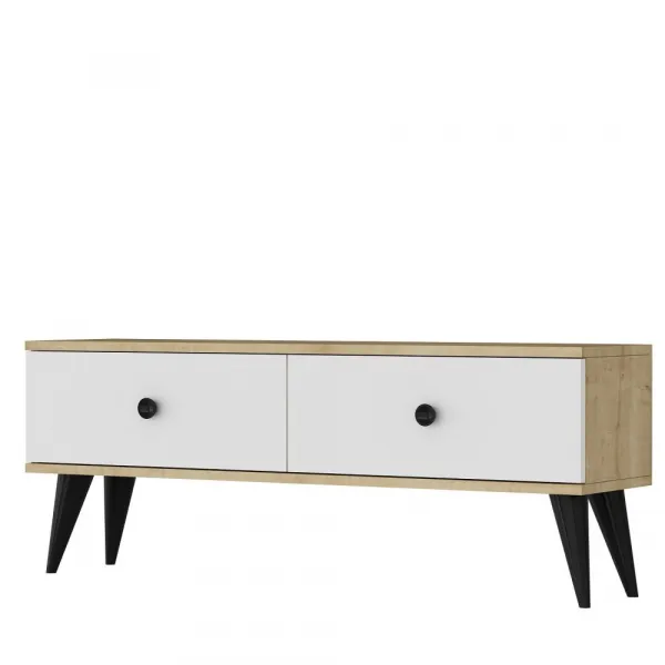 TV stolík Mona 120 - Sapphire Oak, White