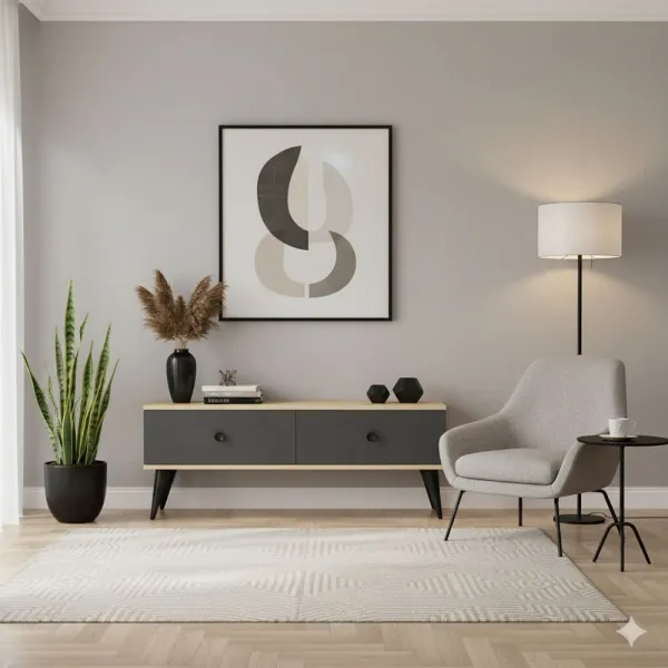 TV stolík Mona 120 - Sapphire Oak, Anthracite