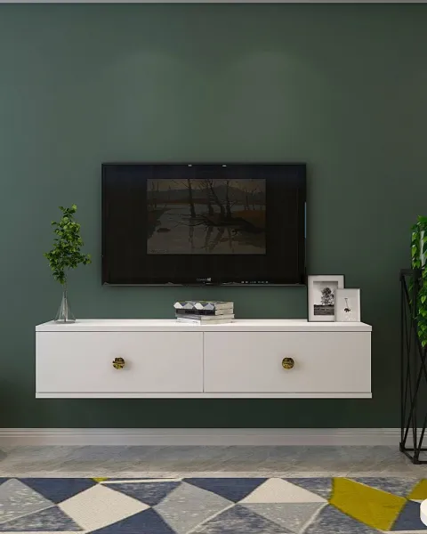 TV stolík Zuzu 120 - White, Gold