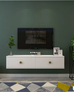TV stolík Zuzu 120 - White, Gold