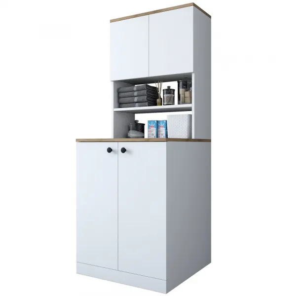 Skrinka na práčku KD102 - 2160 - Walnut