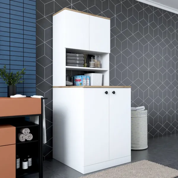 Skrinka na práčku KD102 - 2160 - Walnut
