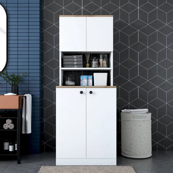 Skrinka na práčku KD102 - 2160 - Walnut