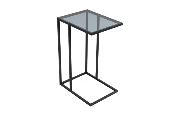 Príručný stolík / Odkladací stolík Alaska C - Smoked Glass