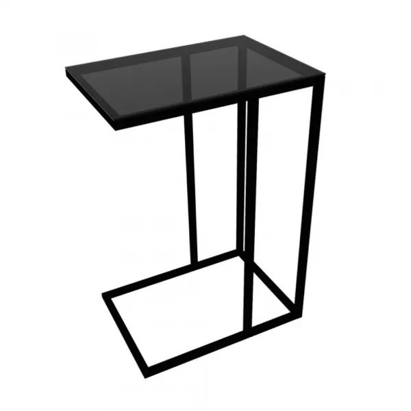 Príručný stolík / Odkladací stolík Alaska C - Smoked Glass