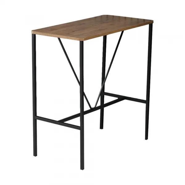 Bar Table & Stool Set (5 Pieces) Nordic - Black