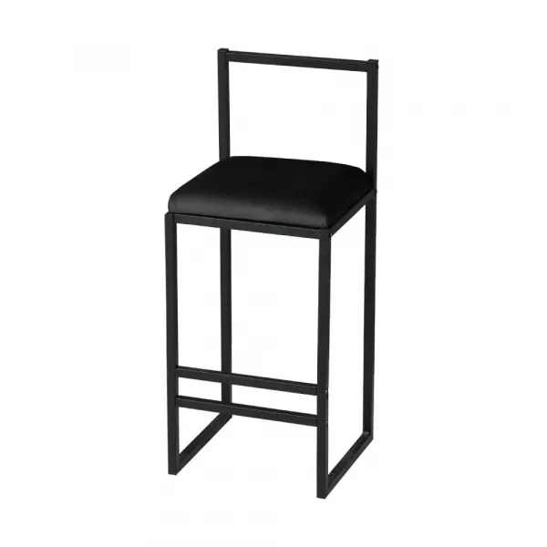 Bar Table & Stool Set (5 Pieces) Nordic - Black