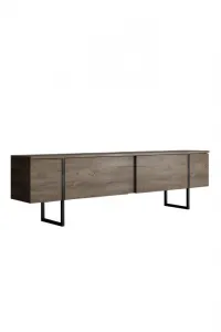Kalune Design Sada nábytku do obývacího pokoje Luxe ořech/černá