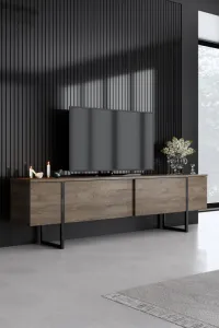 Kalune Design Sada nábytku do obývacího pokoje Luxe ořech/černá
