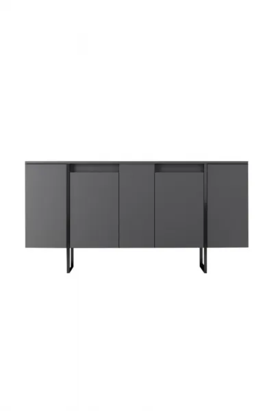 Konzolový stolík Luxe - Anthracite, Black