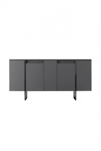 Konzolový stolík Luxe - Anthracite, Black