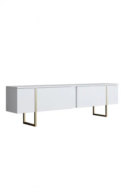 Living Room Furniture Set Luxe - White, Gold