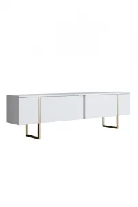 Living Room Furniture Set Luxe - White, Gold
