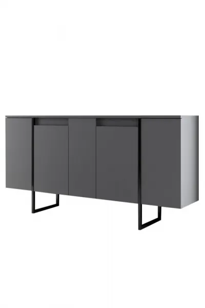 Konzolový stolík Luxe - Anthracite, Black