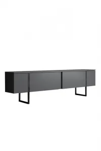 Living Room Furniture Set Luxe - Anthracite, Black
