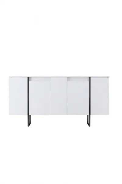 Konzolový stolík Luxe - White, Black