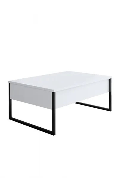 Living Room Furniture Set Luxe - White, Black