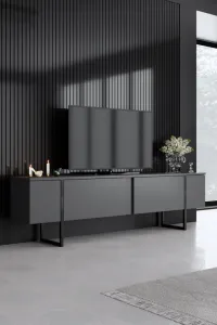 Living Room Furniture Set Luxe - Anthracite, Black