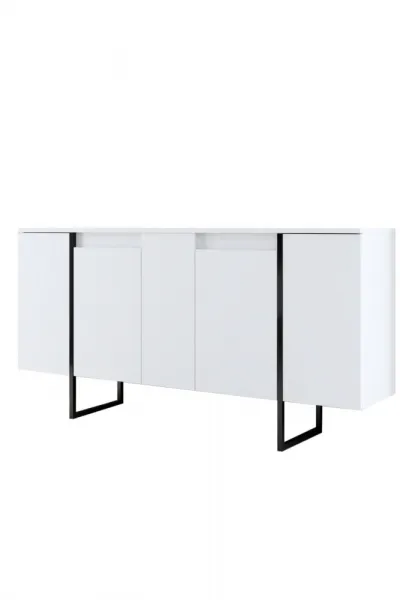 Konzolový stolík Luxe - White, Black
