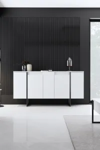 Konzolový stolík Luxe - White, Black