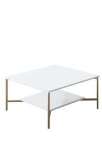 Kalune Design Sada nábytku do obývacího pokoje Gold Line bílá/zlatá