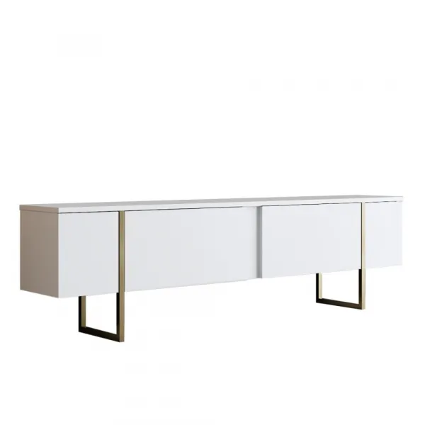 Kalune Design Sada nábytku do obývacího pokoje Luxe bílá/zlatá II