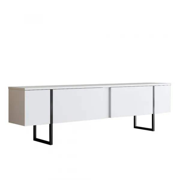 Living Room Furniture Set Luxe Set - White, Black