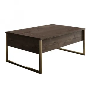 Kalune Design Sada nábytku do obývacího pokoje Luxe ořech/zlatá II
