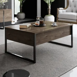 Kalune Design Sada nábytku do obývacího pokoje Luxe ořech/černá II