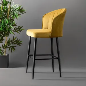 Bar Stool Set (2 Pieces) Rubi - Yellow