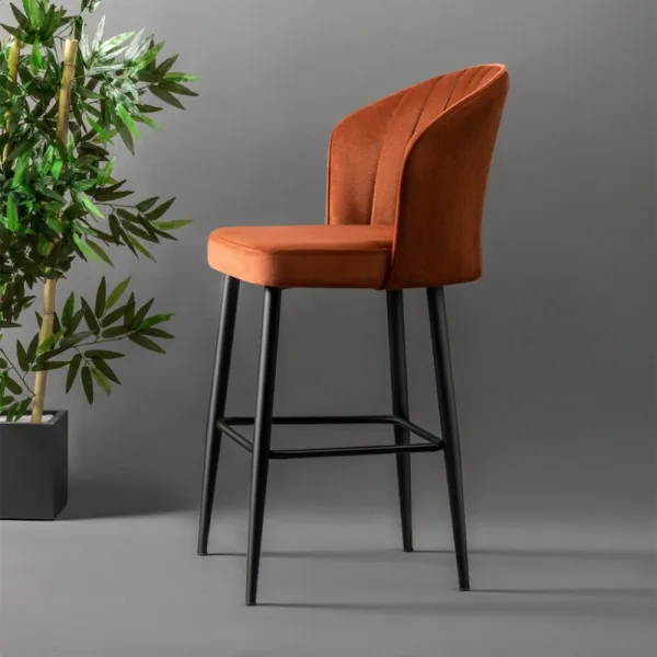 Bar Stool Set (4 Pieces) Rubi - Tile Red