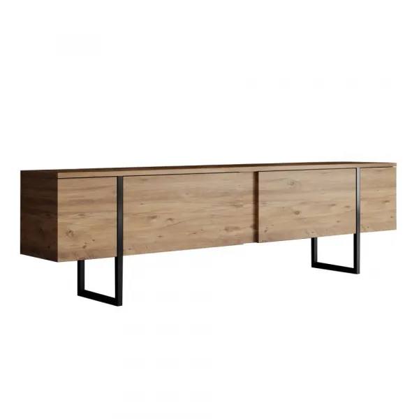 TV stolík Luxe - Atlantic Pine, Black