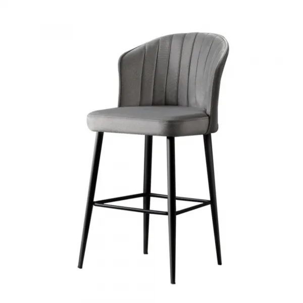 Bar Stool Set (2 Pieces) Rubi - Grey