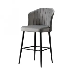 Bar Stool Set (2 Pieces) Rubi - Grey