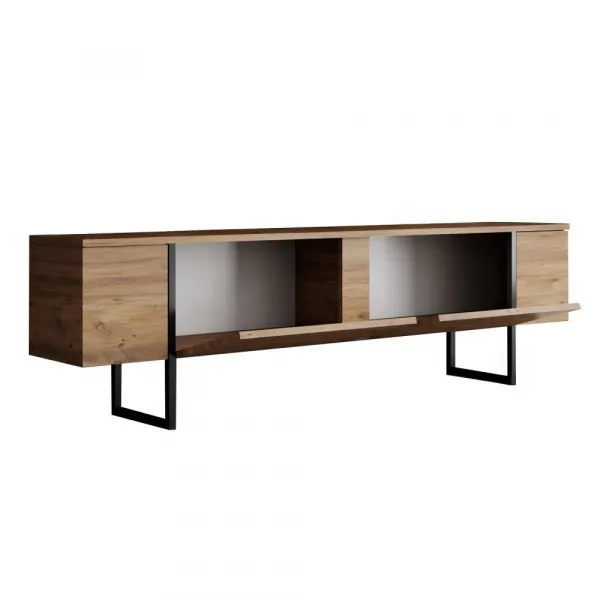TV stolík Luxe - Atlantic Pine, Black