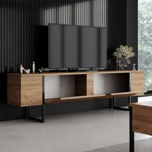 TV stolík Luxe - Atlantic Pine, Black