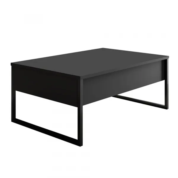 Kalune Design Sada nábytku do obývacího pokoje Luxe antracit/černá II
