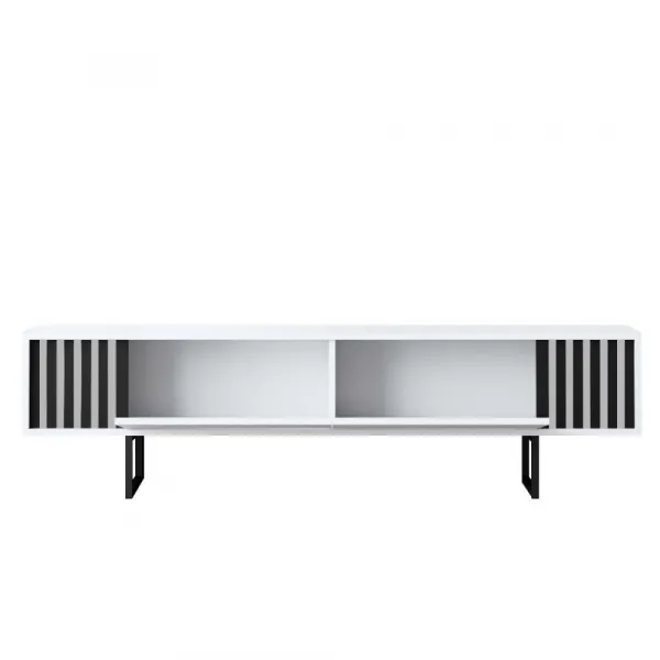 TV stolík Chrome Line - White, Black