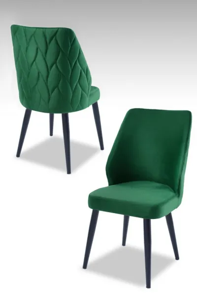 Súprava stoličiek (2 kusy) Pufi - Green, Black