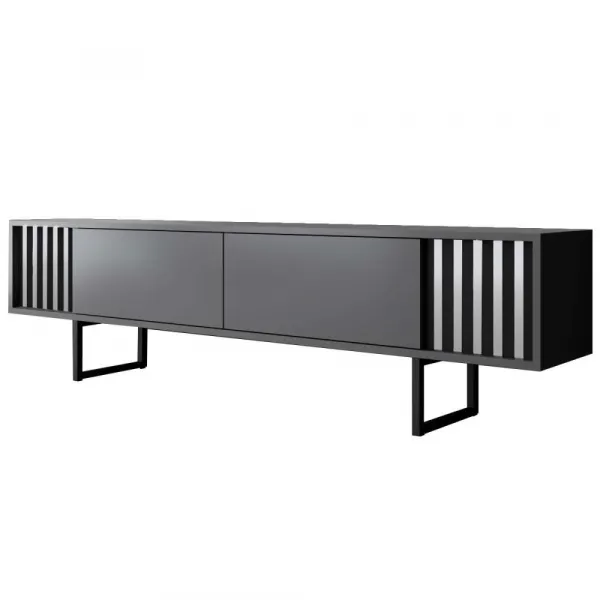 TV stolík Chrome Line - Anthracite, Black