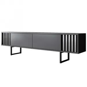 TV stolík Chrome Line - Anthracite, Black