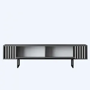 TV stolík Chrome Line - Anthracite, Black