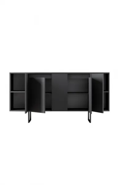 Konzolový stolík Luxe - Anthracite, Black