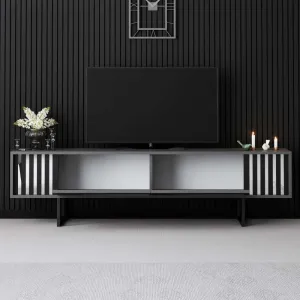 TV stolík Chrome Line - Anthracite, Black