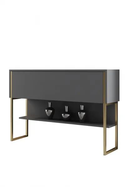 Komoda Luxe - Gold, Anthracite