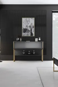 Komoda Luxe - Gold, Anthracite
