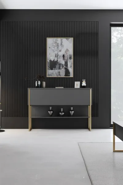 Komoda Luxe - Gold, Anthracite