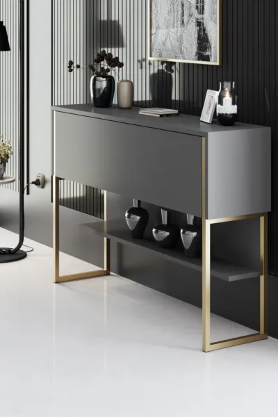 Komoda Luxe - Gold, Anthracite