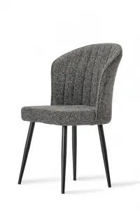 Súprava stoličiek (2 kusy) Rubi - Anthracite, Black