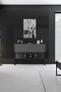 Komoda Luxe - Black, Anthracite